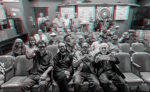 Group shot in Panorama Theatre by Andrew Parke
