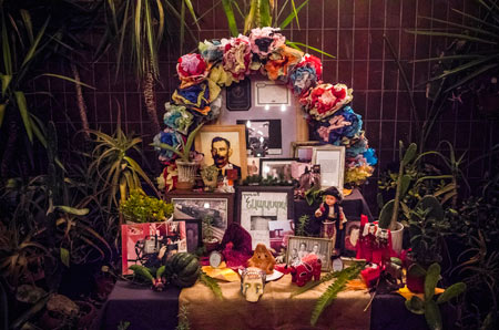 Altar viewing in the garden