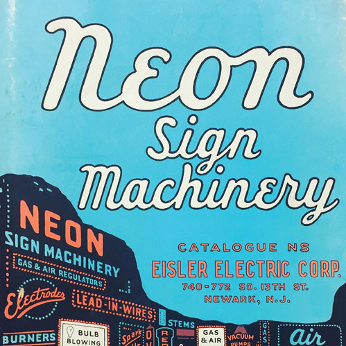 Neon Sign Machinery Catalogue - Collection of Robert Haus