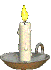 The Man's candle flickering.